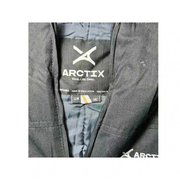 Arctix 12M Kids Toddler Insulated Snow Snowboard Bib Overalls Pants Black - Picture 4 of 6